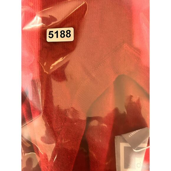 JCP JC Penney Cashmere Blend V-Neck Sweater Mens XL Columbus Red Luxury - Picture 9 of 9